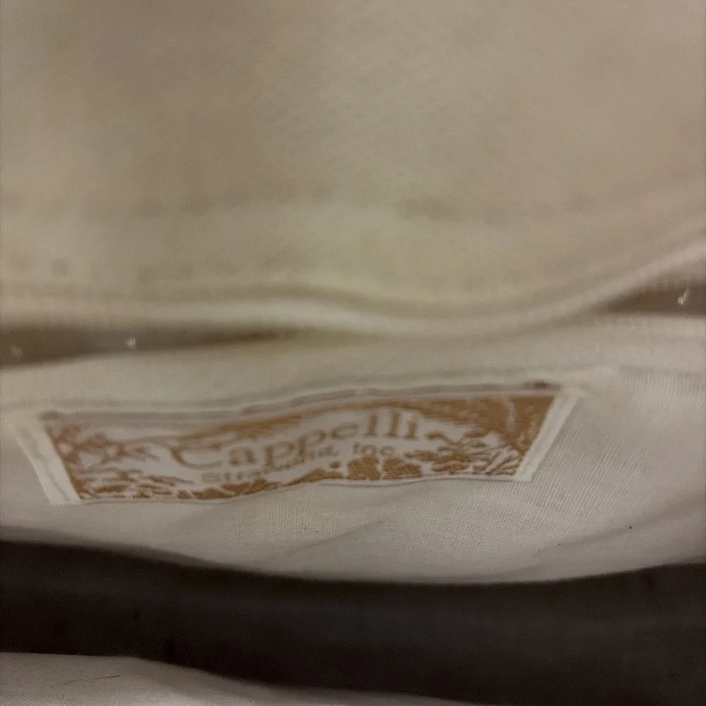 Cappelli Straworld Straw Handbag Lighthouse Sail Boat Purse Tote Bag/